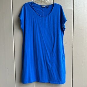 Lands' End Short Sleeve Royal Blue Dress_Size LP
